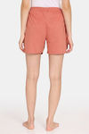 Rosaline Joy Sticks Knit Cotton Shorts - Burnt Sienna — thumbnail 3